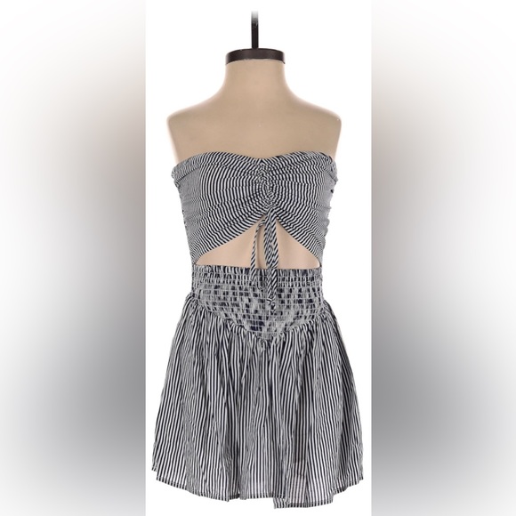 Skylar + Madison Pants - Skylar + Madison Sweetheart Striped Romper - Medium